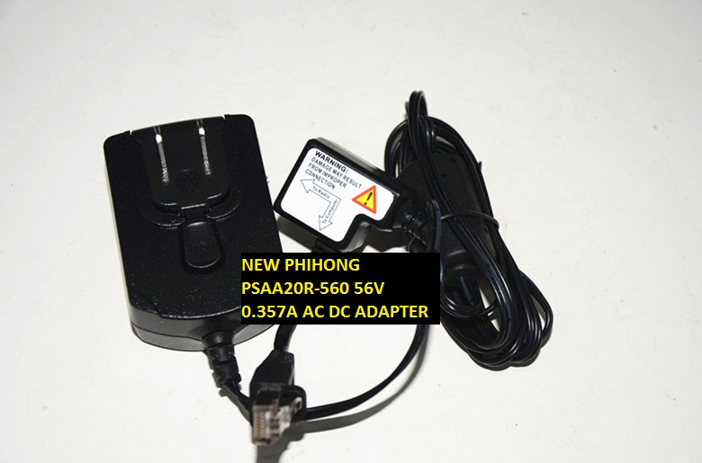 NEW PHIHONG PSAA20R-560 56V 0.357A AC DC ADAPTER